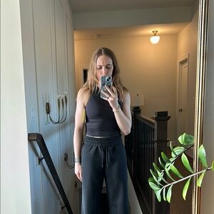 Black All in motion high neck tank with built in bra